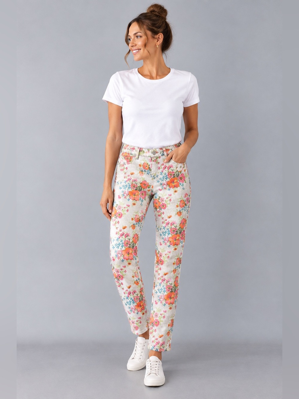 Aeropostale Ashley Ultra Skinny Watercolor Floral Print Jeans Women’s Size 9/10